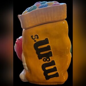 M&M'S COOKY COOKIES JAR in Yellow Bag Extreamly Rare And Collectible